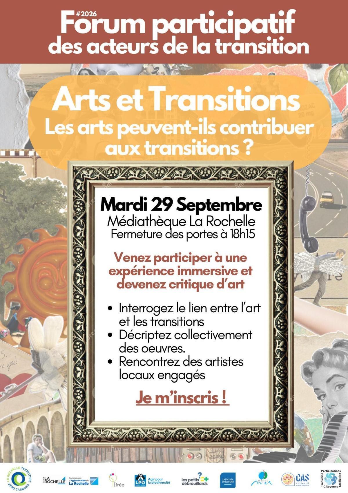 Forum participatif des acteurs de la transition à la médiathèque Michel-Crépeau Forum participatif des acteurs de la transition à la médiathèque Michel-Crépeau