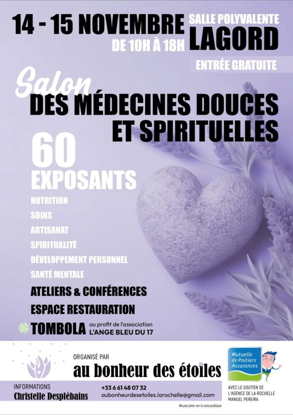 ⭐ Salon des médecines douces et spirituelles à la Salle polyvalente de Lagord