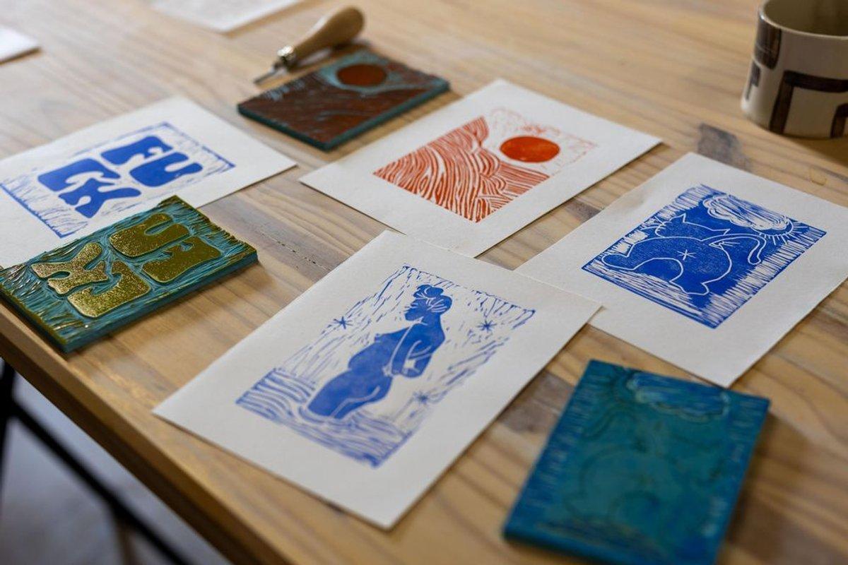 Découvrez la linogravure avec Laura à La Rochelle Découvrez la linogravure avec Laura à La Rochelle