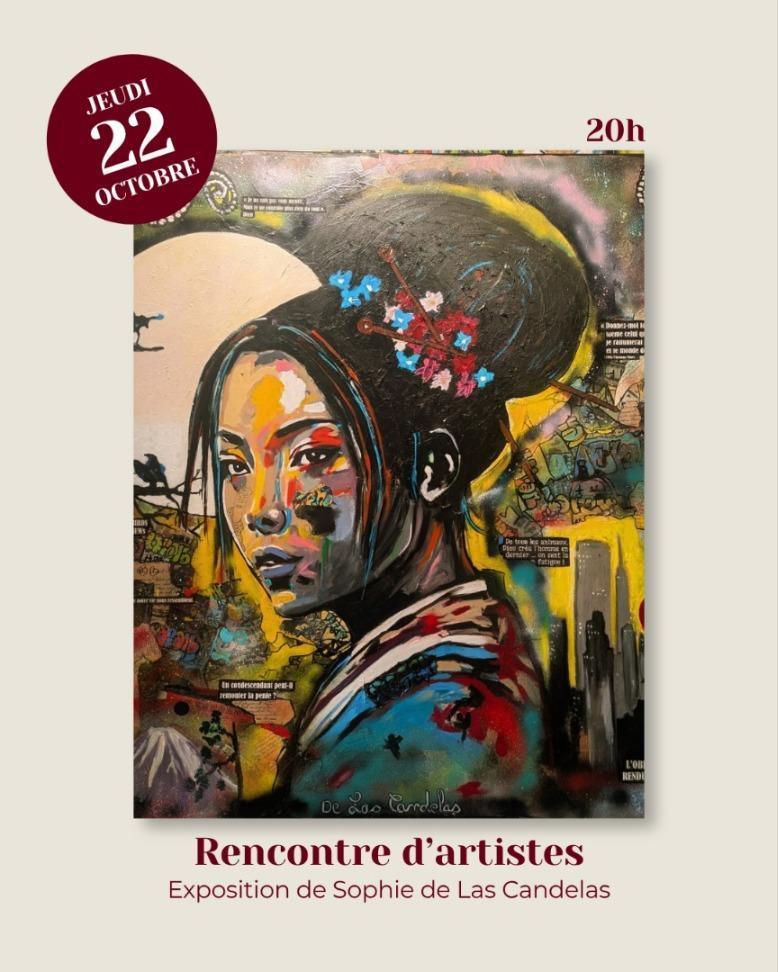 ⭐ Rencontre d'artiste avec Sophie de Las Candelas chez Raisin & Bulles Tasdon ⭐ Rencontre d'artiste avec Sophie de Las Candelas chez Raisin & Bulles Tasdon