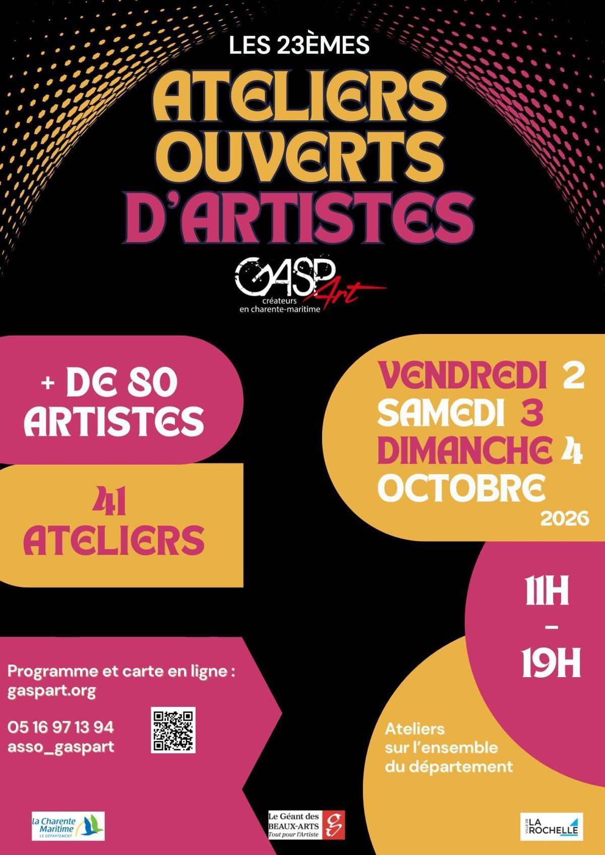 Ateliers Ouverts d'Artistes Gaspart à La Rochelle Ateliers Ouverts d'Artistes Gaspart à La Rochelle