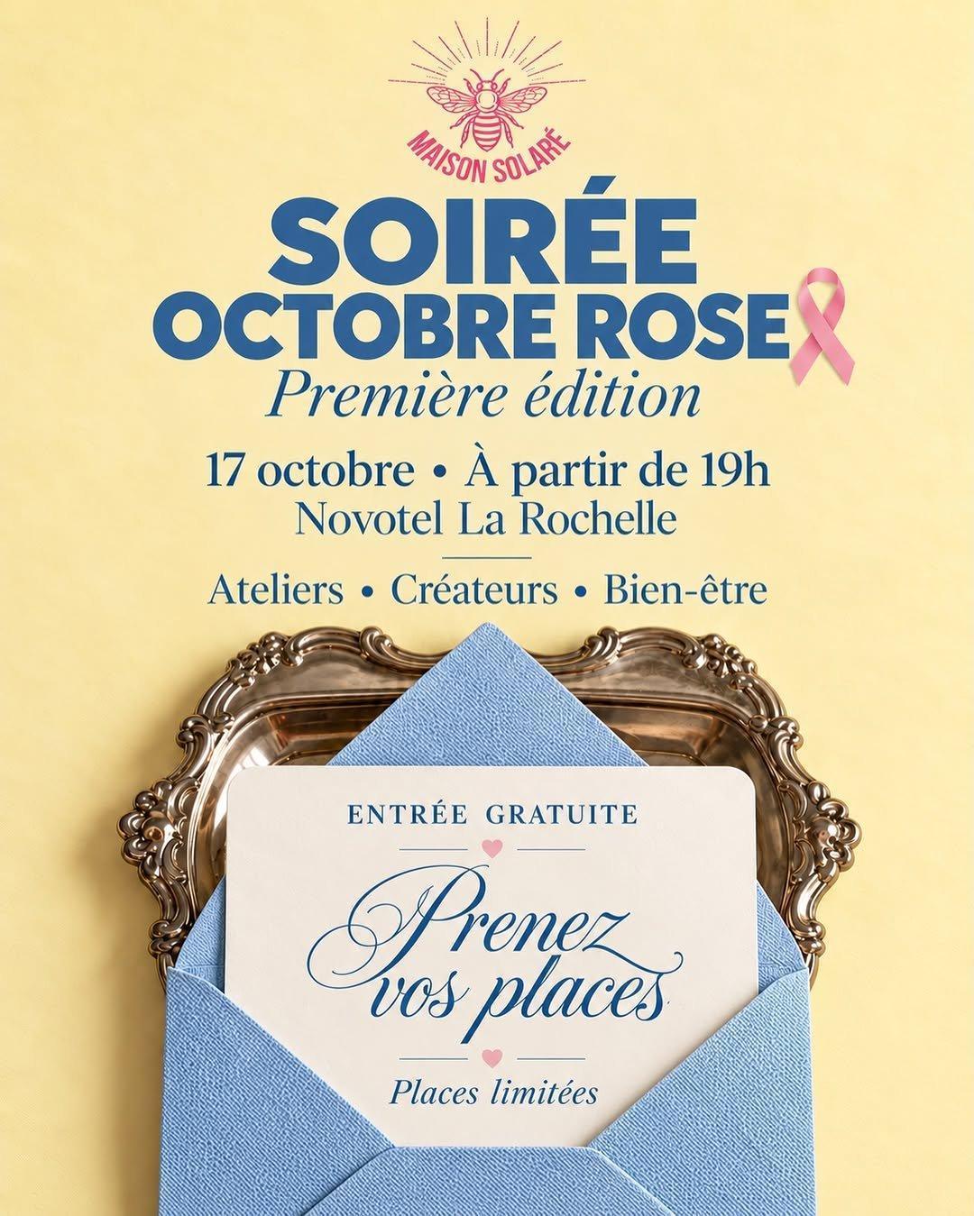 ⭐ Soirée Octobre Rose de Maison Solaré au Novotel La Rochelle ⭐ Soirée Octobre Rose de Maison Solaré au Novotel La Rochelle