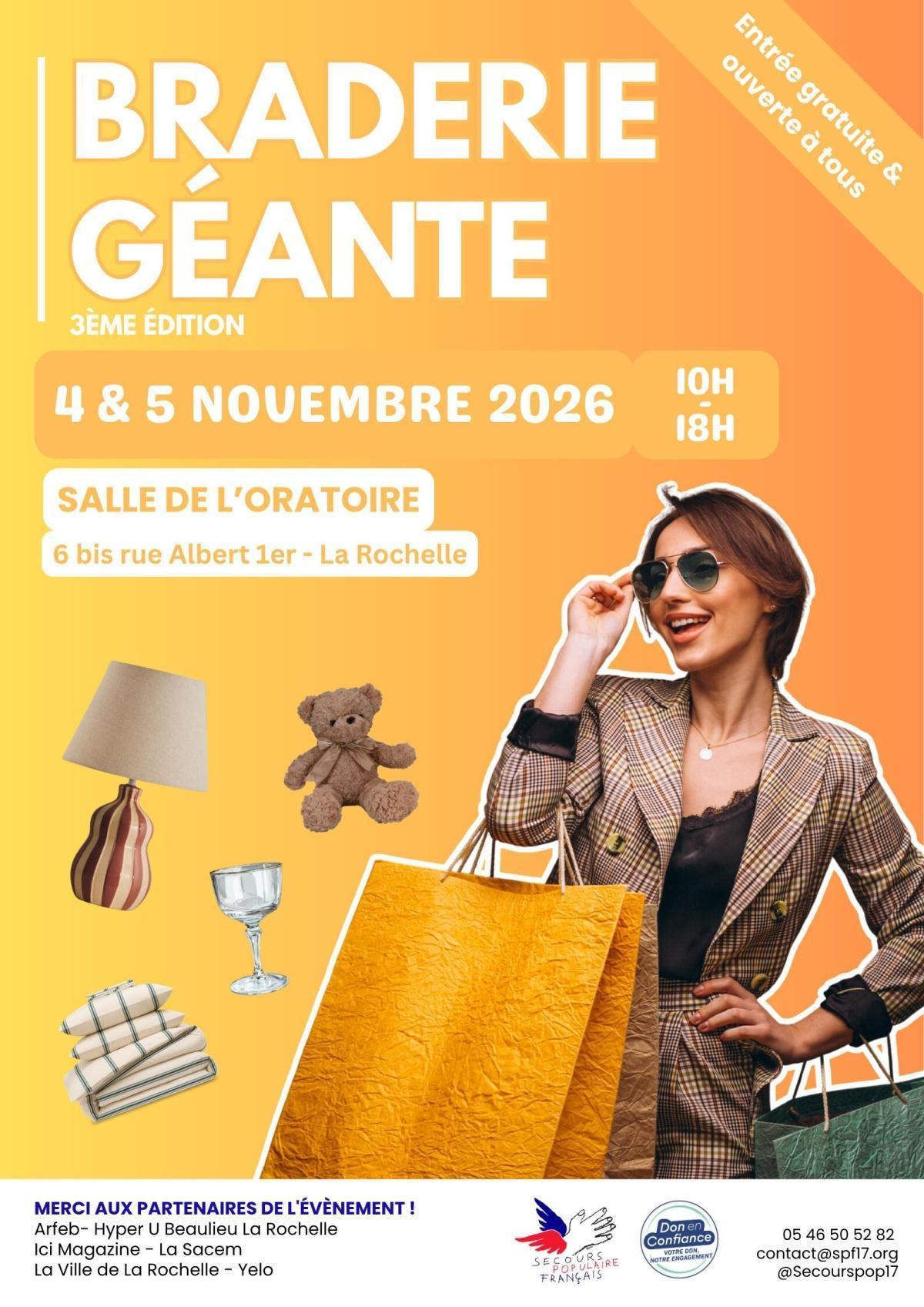 Braderie géante du Secours populaire à la salle de l'Oratoire Braderie géante du Secours populaire à la salle de l'Oratoire
