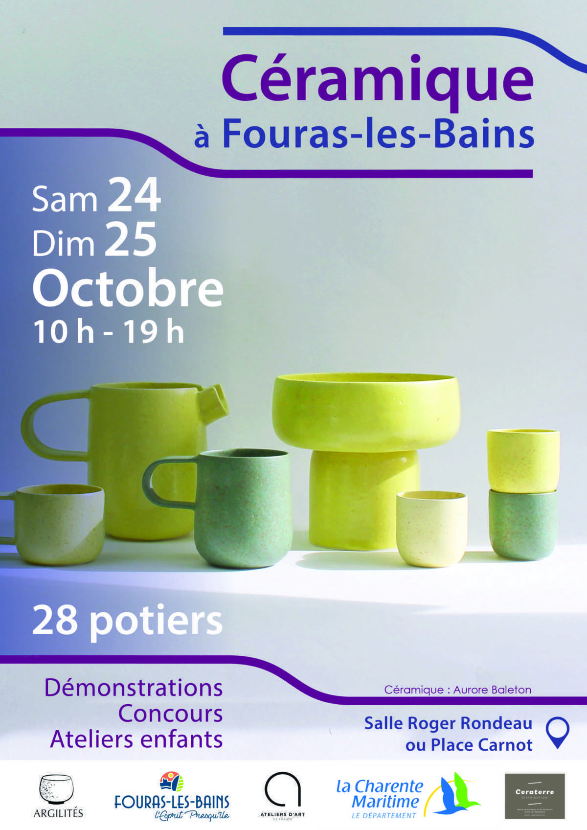 ⭐ Céramique à Fouras les Bains, exposition vente de céramistes ⭐ Céramique à Fouras les Bains, exposition vente de céramistes