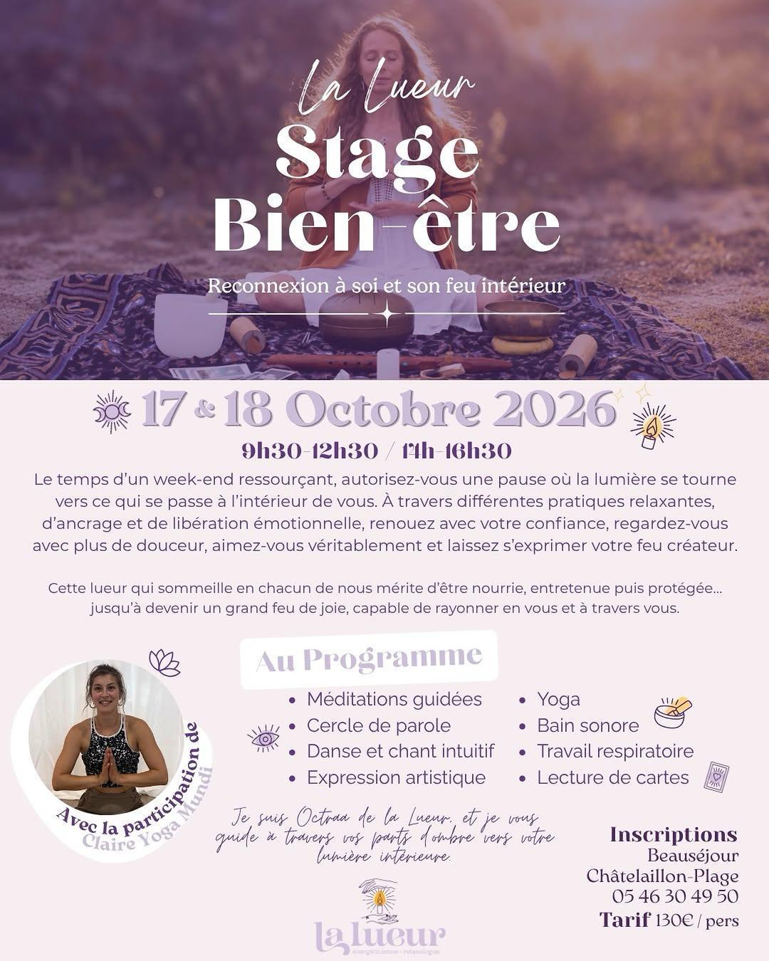 ⭐ Stage bien-être, reconnexion à soi et son feu intérieur à Beauséjour ⭐ Stage bien-être, reconnexion à soi et son feu intérieur à Beauséjour