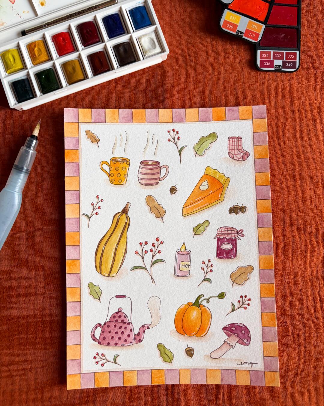 ⭐ Atelier aquarelle et goûter d'automne au Rivage ⭐ Atelier aquarelle et goûter d'automne au Rivage