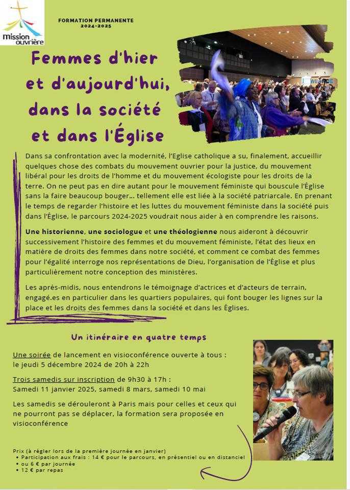 Formation de la Mission Ouvrière Formation de la Mission Ouvrière