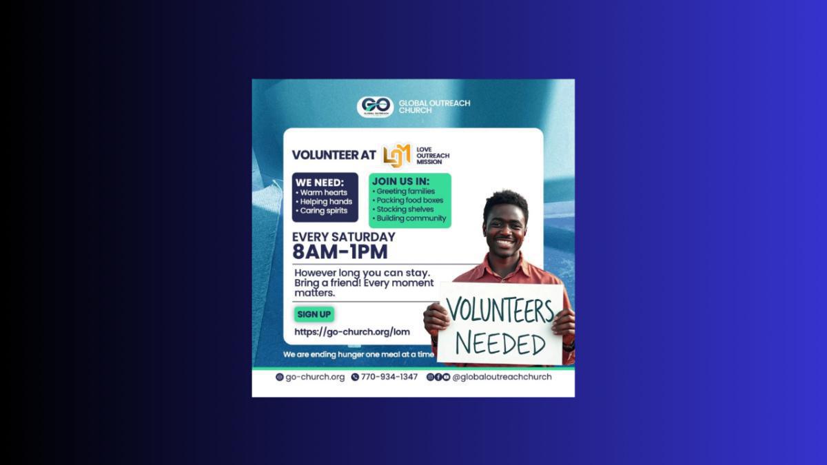 Food Pantry: Love Outreach Missions Saturdays 9:00AM to 2:00 PM