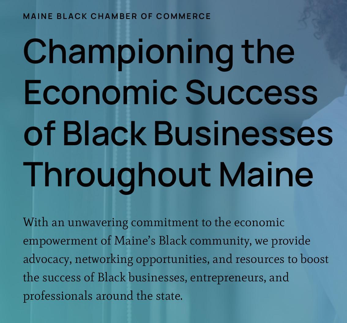 Maine Black Chamber of Commerce Maine Black Chamber of Commerce