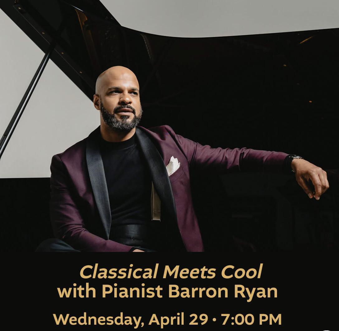 Beyond the Frames: Classic Meets Cool features award-winning pianist Barron Ryan, Mechanics Hall, Worcester, Mass.