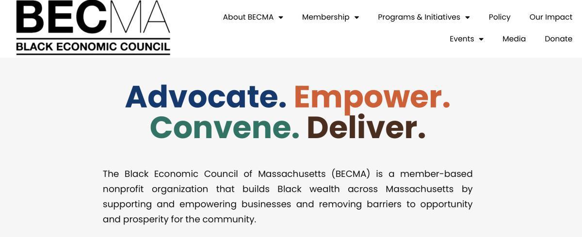 Black Economic Council of Massachusetts, Boston, Mass. 