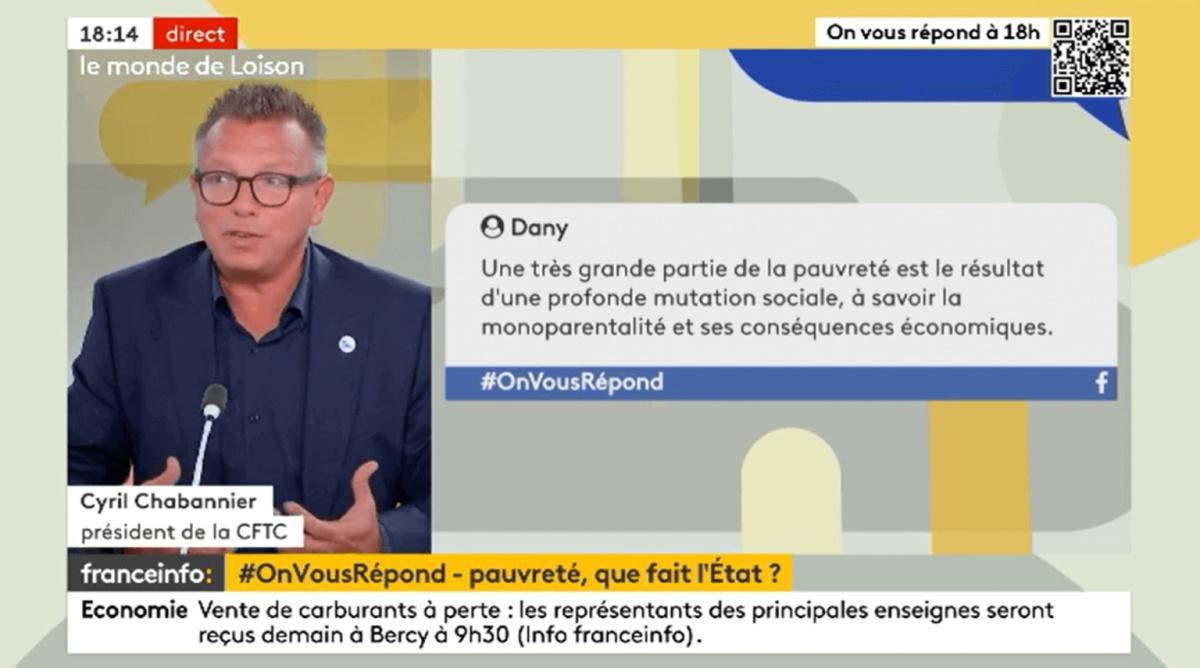 Nomination de Michel Barnier – Cyril Chabanier espère une reprise harmonieuse du dialogue social Nomination de Michel Barnier – Cyril Chabanier espère une reprise harmonieuse du dialogue social