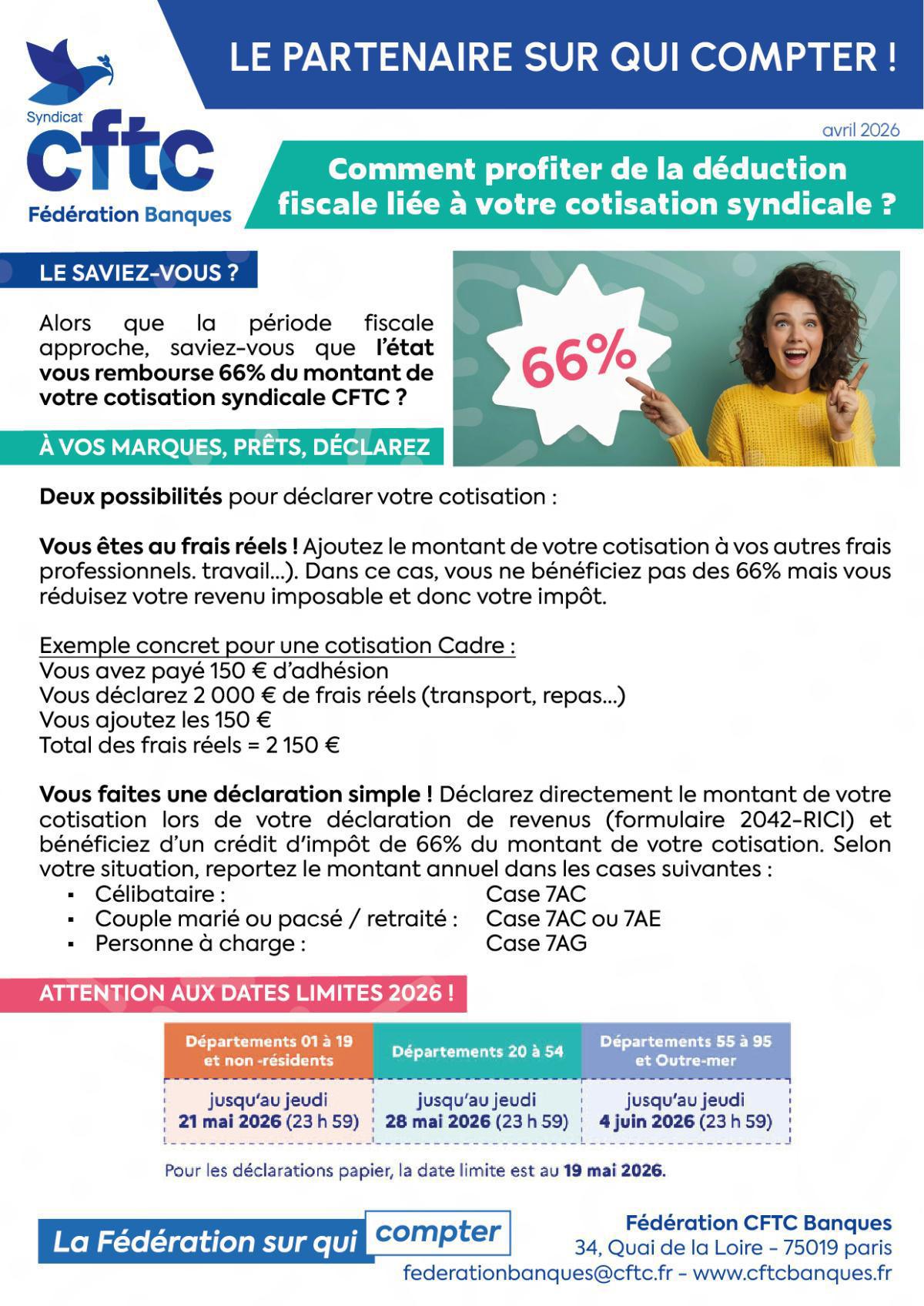 Cotisation syndicale et crédit d'impôt... Cotisation syndicale et crédit d'impôt...