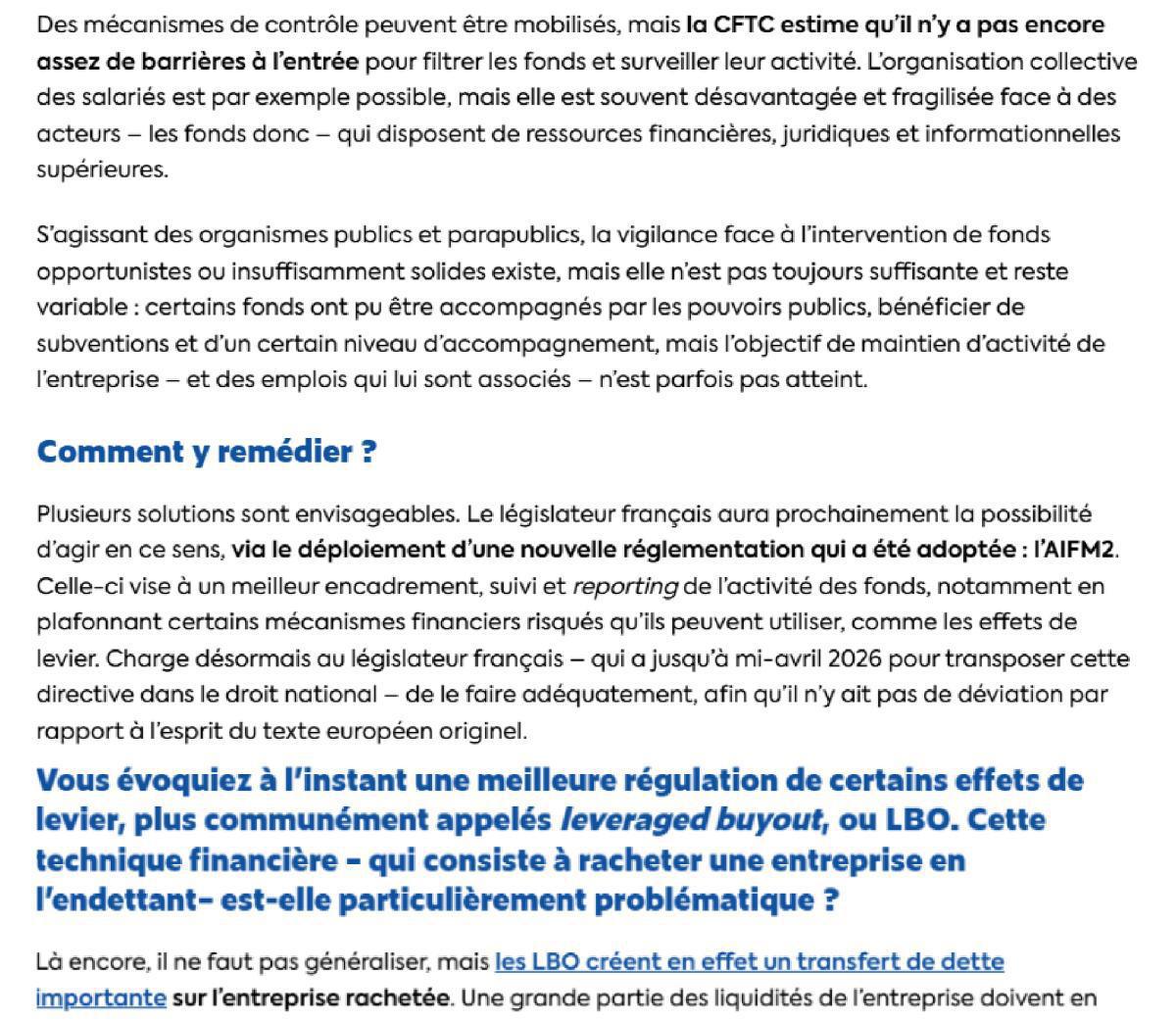 La CFTC Natixis auditionnée par l'Assemblée Nationale sur les fonds spéculatifs La CFTC Natixis auditionnée par l'Assemblée Nationale sur les fonds spéculatifs