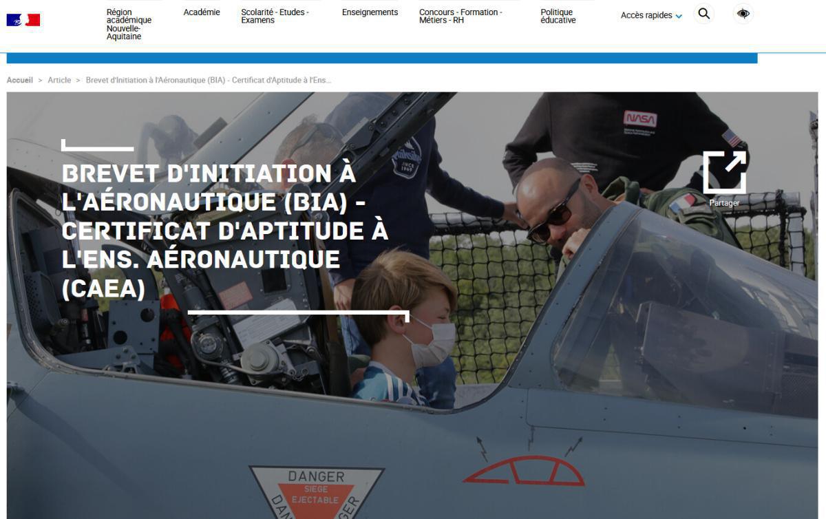 Notre préparation au Brevet d'Initiation Aéronautique (BIA) Notre préparation au Brevet d'Initiation Aéronautique (BIA)