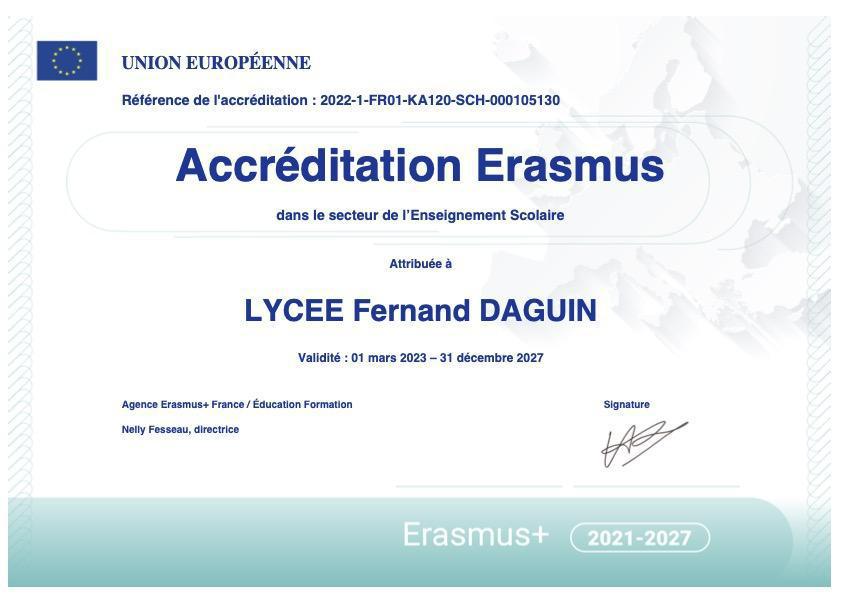 ERASMUS + DAGUIN ERASMUS + DAGUIN