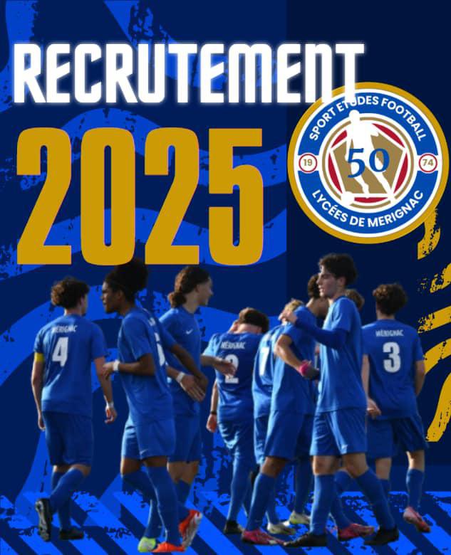 Rentrée 2025 - Formulaire de candidature aux tests Sport Etudes FOOTBALL