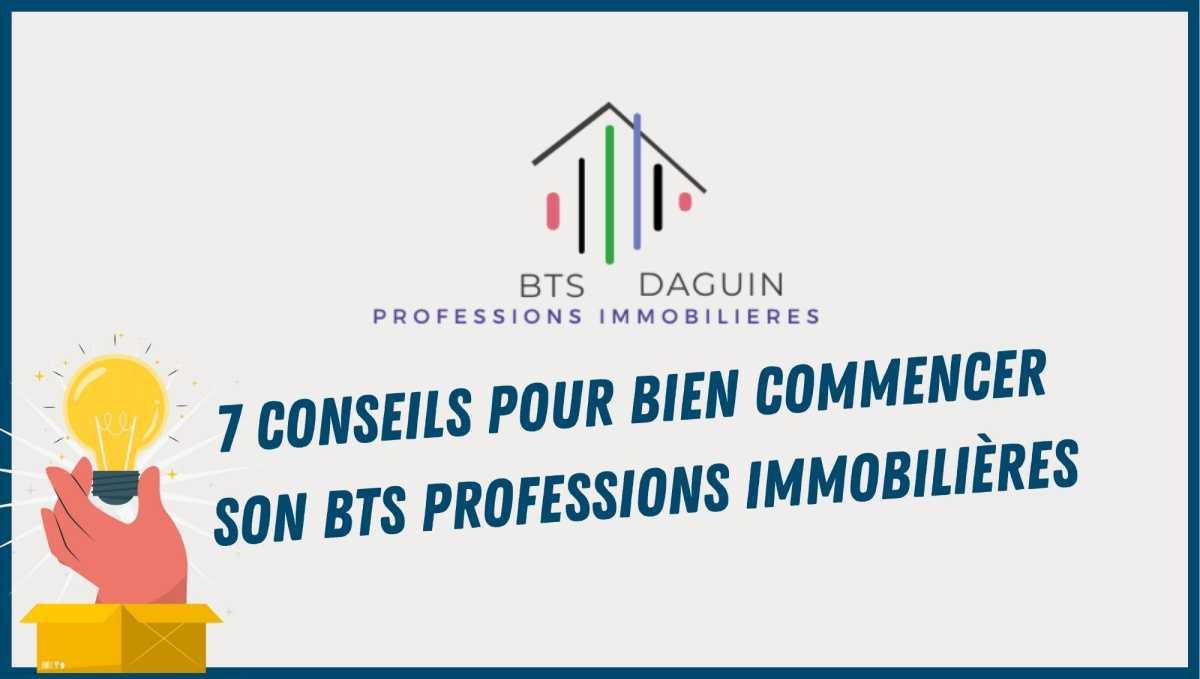 7 CONSEILS pour préparer au mieux ta rentrée, les profs du BTS Professions Immobilières du Lycée Daguin te les présentent !!