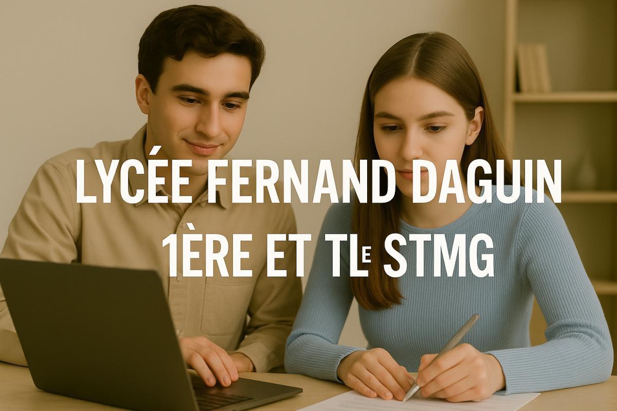  Rentrée 2025 - Inscription en 1ère et Tle STMG
