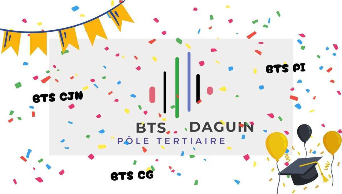 D'excellents taux de réussite pour l'ensemble de nos BTS du Lycée Fernand DAGUIN : Félicitations à nos jeunes diplômés !! 