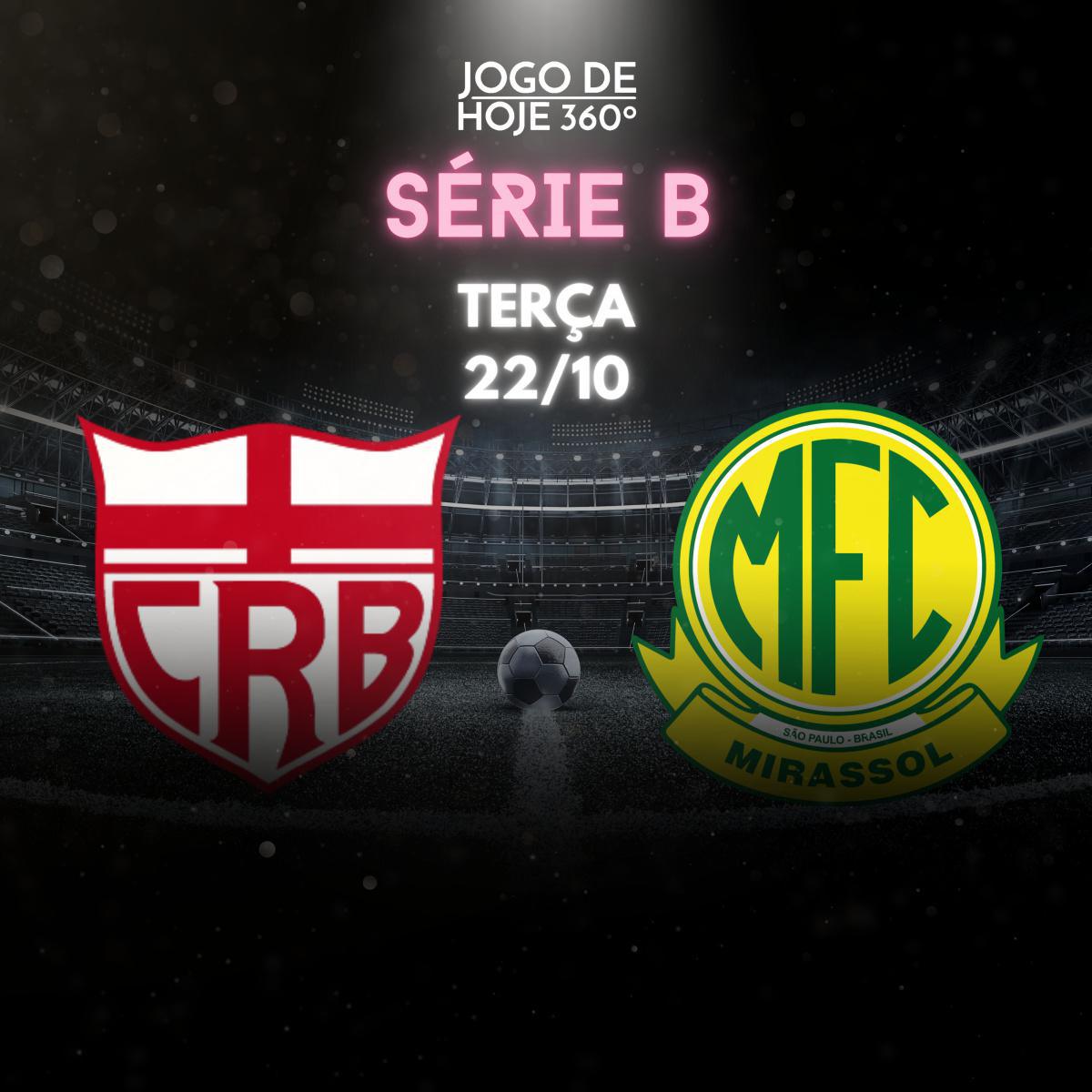 Ao Vivo CRB X Mirassol Brasileirão Série B 2024