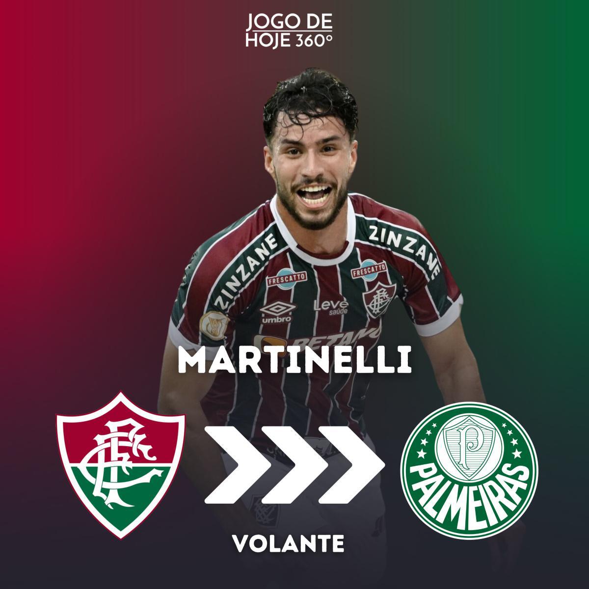 Martinelli; Fluminense > Palmeiras