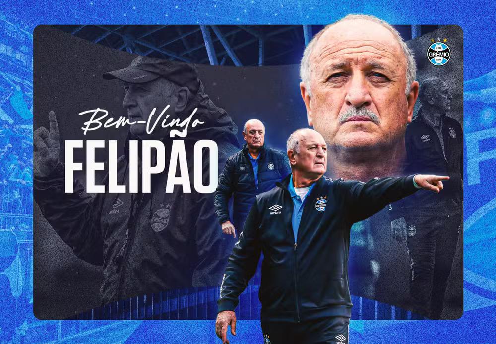 Felipão retorna ao Grêmio para assumir função de coordenador técnico