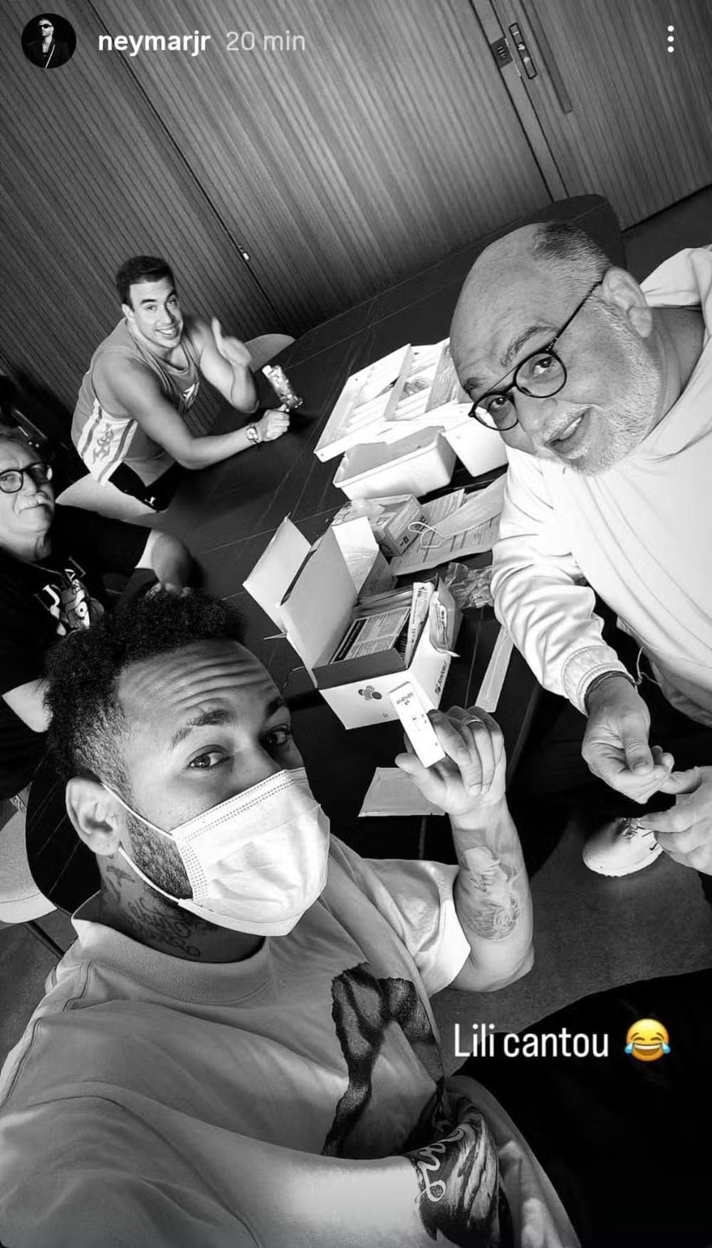 Após testar negativo para Covid, Neymar celebra com bom humor: “Lili cantou”