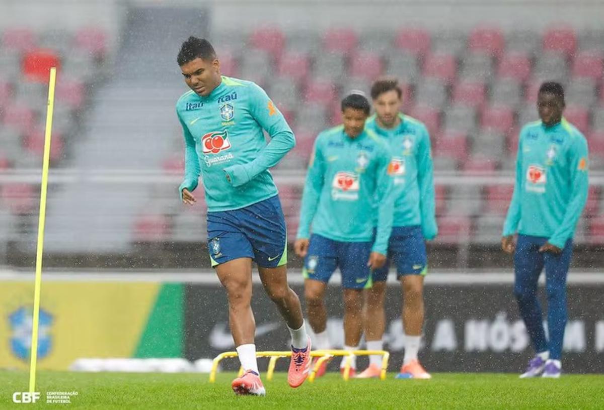 Seleção Brasileira inicia treinos na Coreia do Sul com grupo reduzido