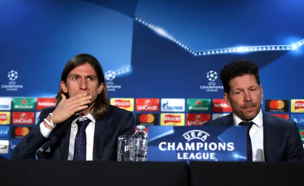 Simeone enaltece trabalho de Filipe Luís, mas deixa claro apoio ao Racing na Libertadores Simeone enaltece trabalho de Filipe Luís, mas deixa claro apoio ao Racing na Libertadores