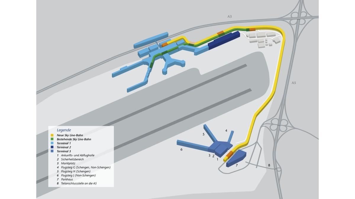 Viele Wege führen zum neuen Flughafen-Terminal