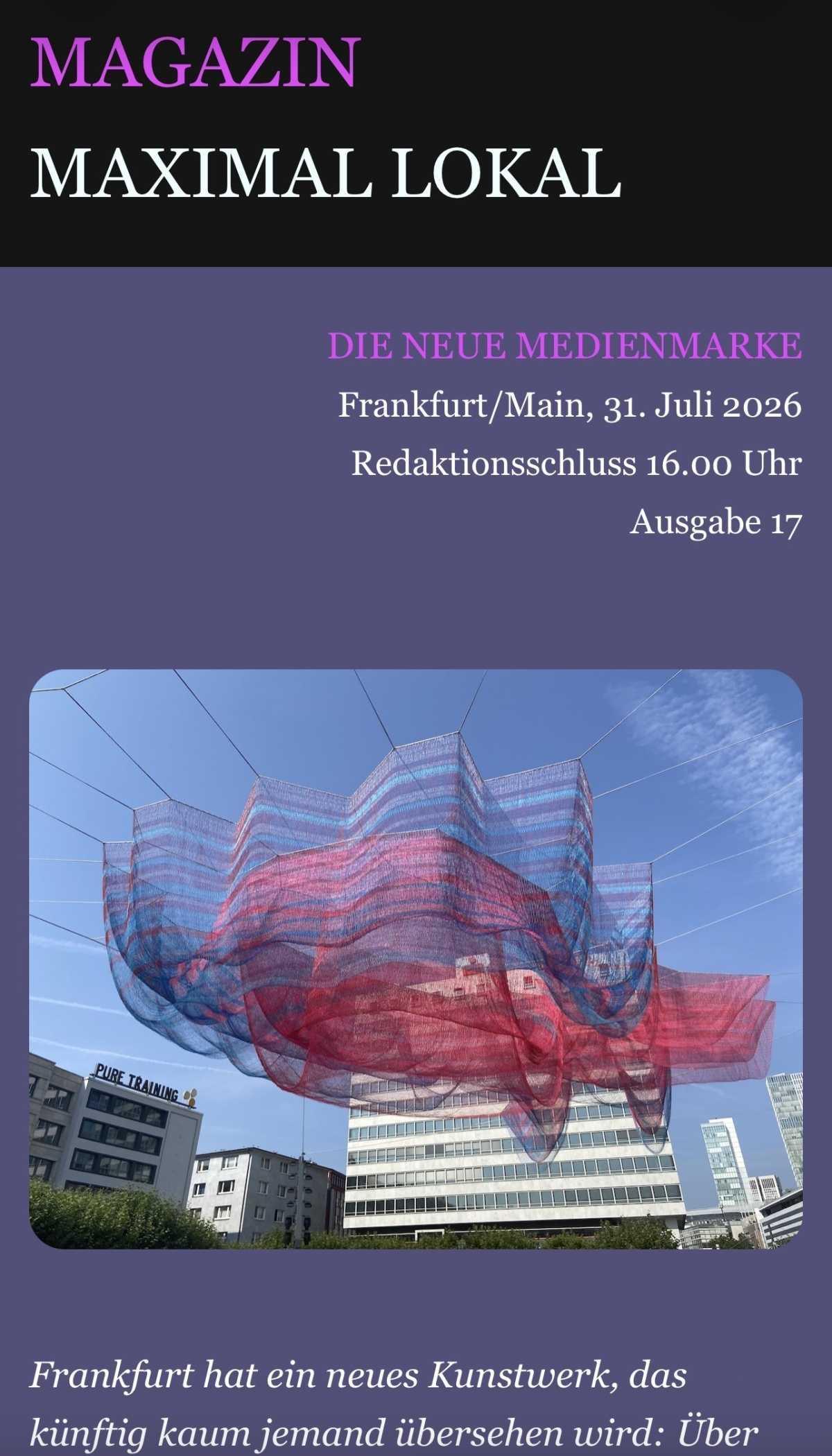 PODCAST FÜR FRANKFURT #17