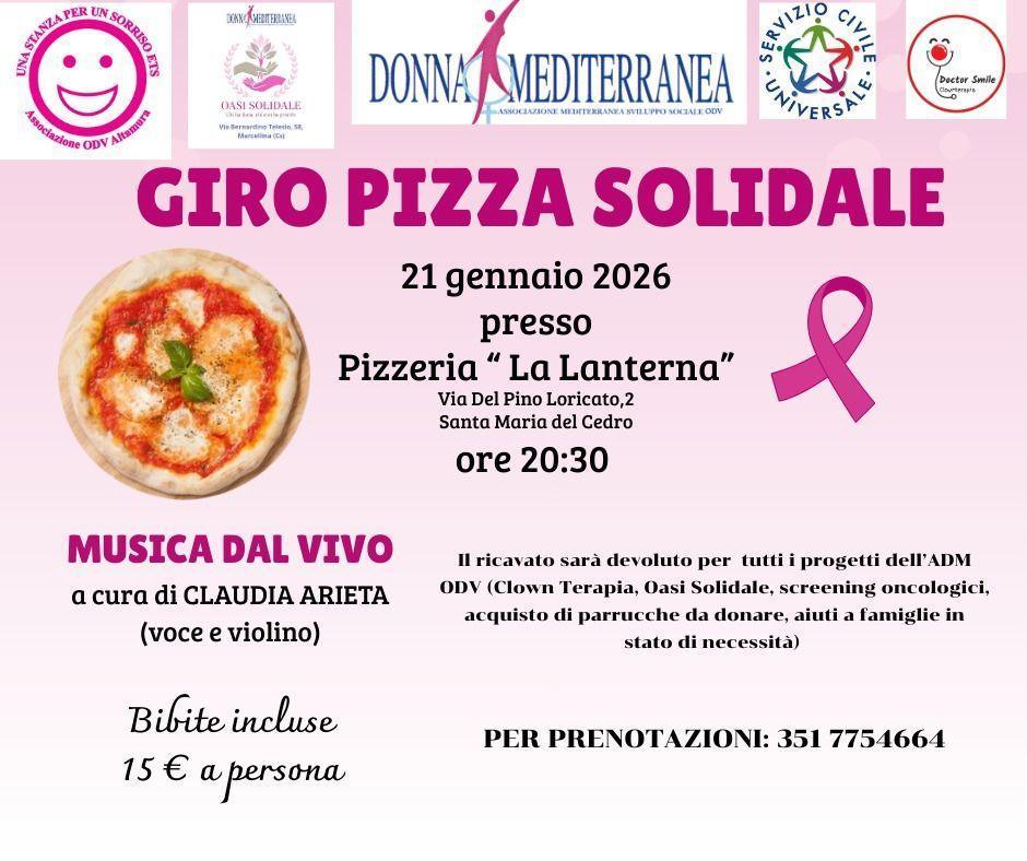 Giro Pizza Solidale (inizio ore 20:30) Giro Pizza Solidale (inizio ore 20:30)