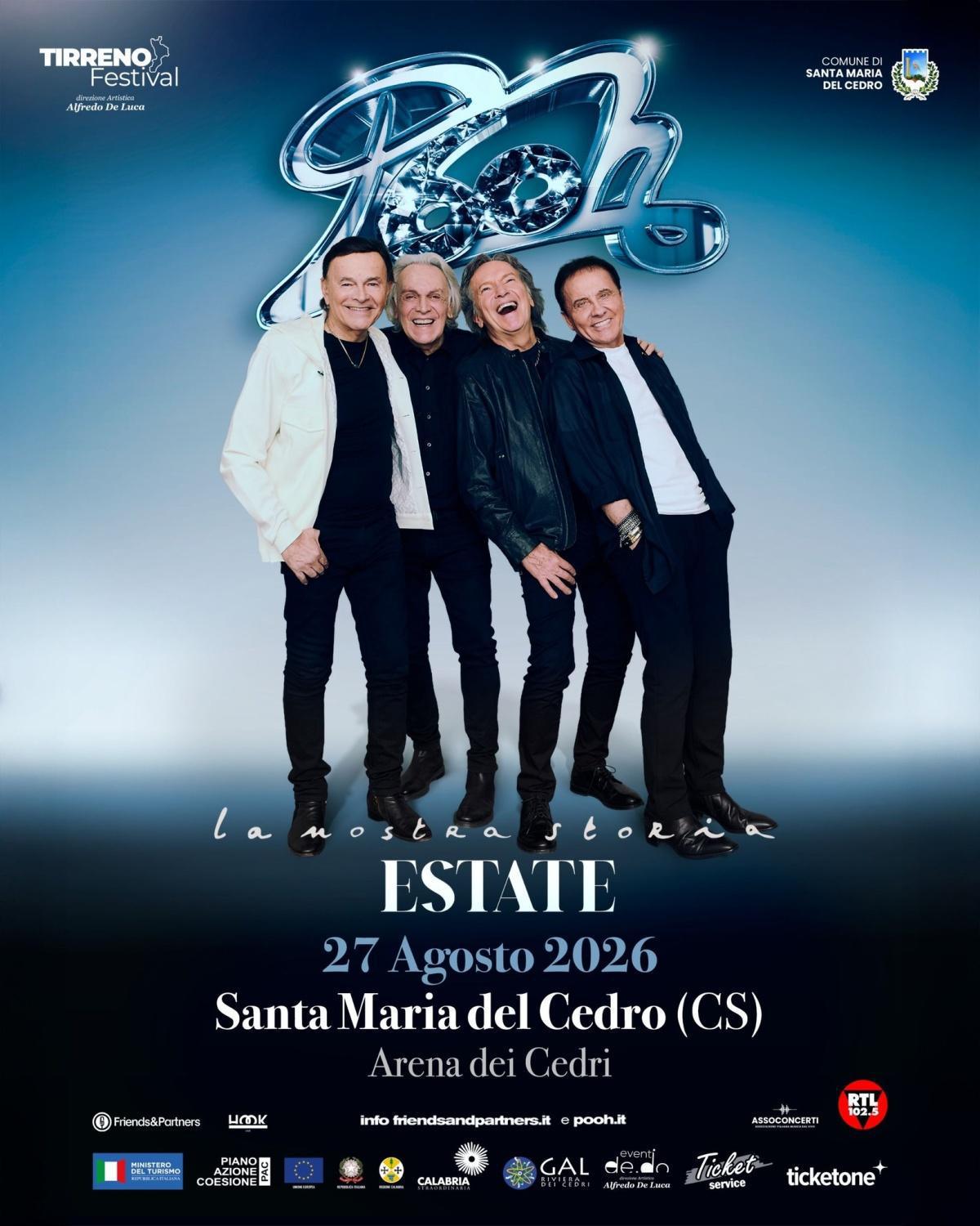 “Pooh 60 - La Nostra Storia Estate” (dalle ore 21.30)