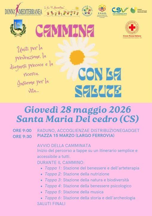 “Cammina con la Salute” (raduno ore 9:00)