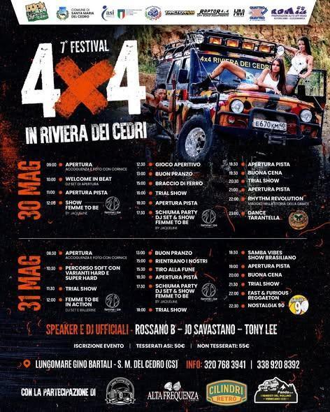 7ª edizione del Festival “4x4 in Riviera dei Cedri” (dalle ore 9.00)
