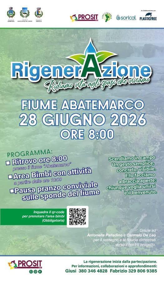 RigenerAzione: Ridiamo vita agli spazi che viviamo (ritrovo ore 8.00) RigenerAzione: Ridiamo vita agli spazi che viviamo (ritrovo ore 8.00)