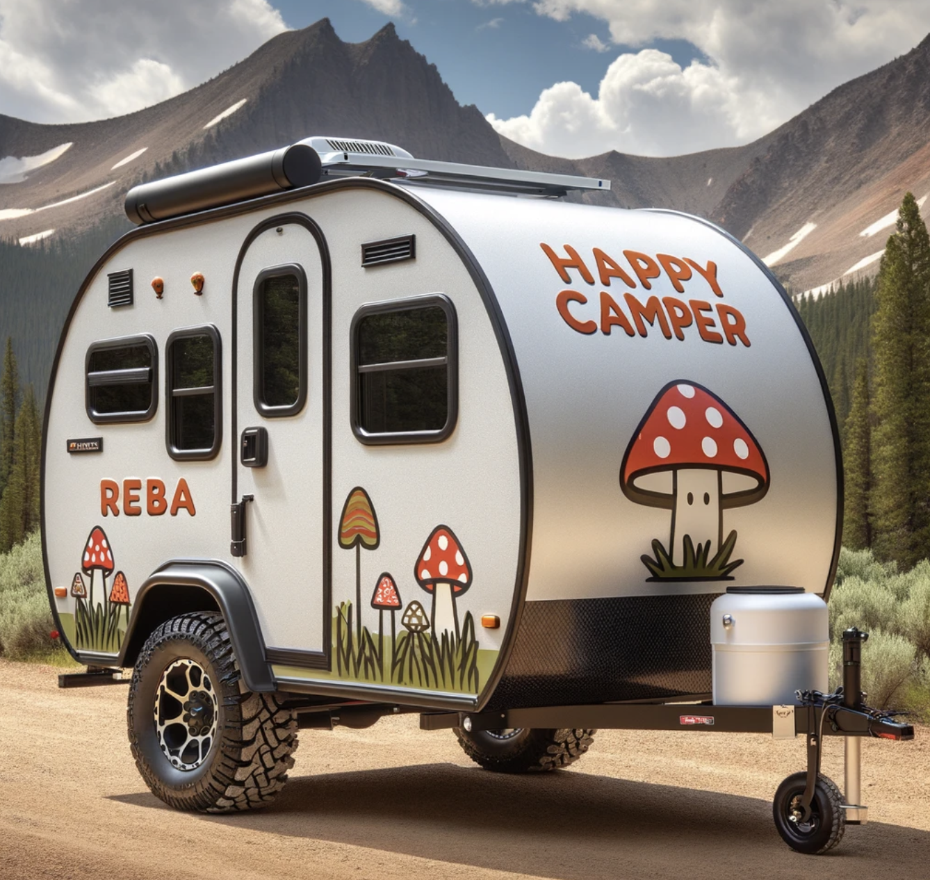 Happy Mushroom Camper