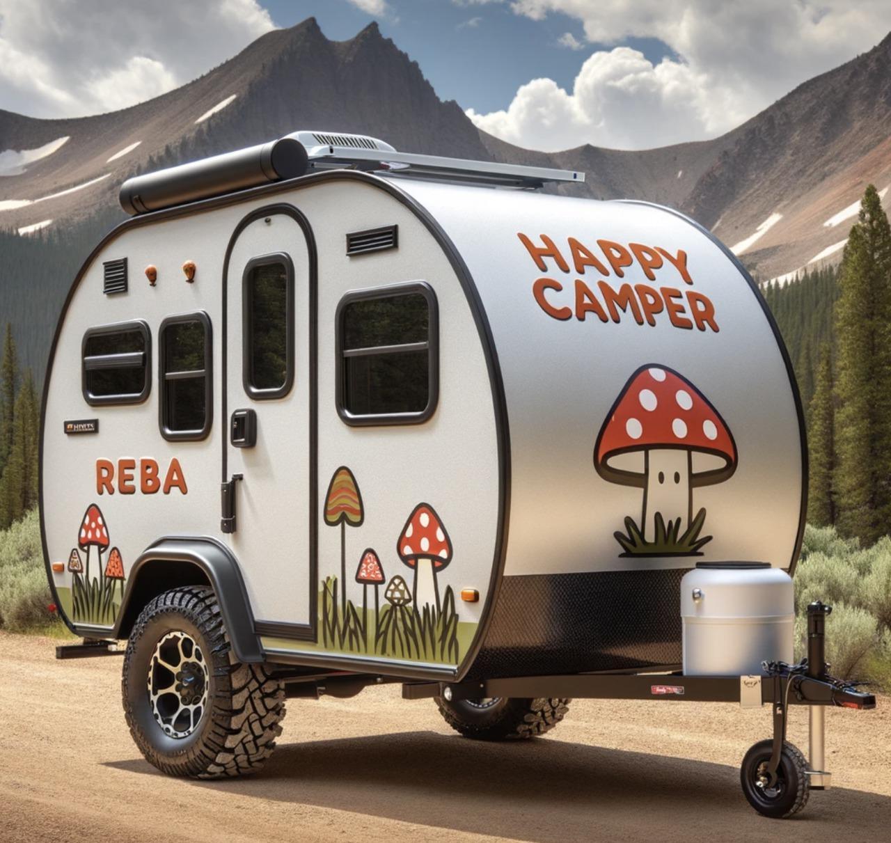 Happy Mushroom Camper