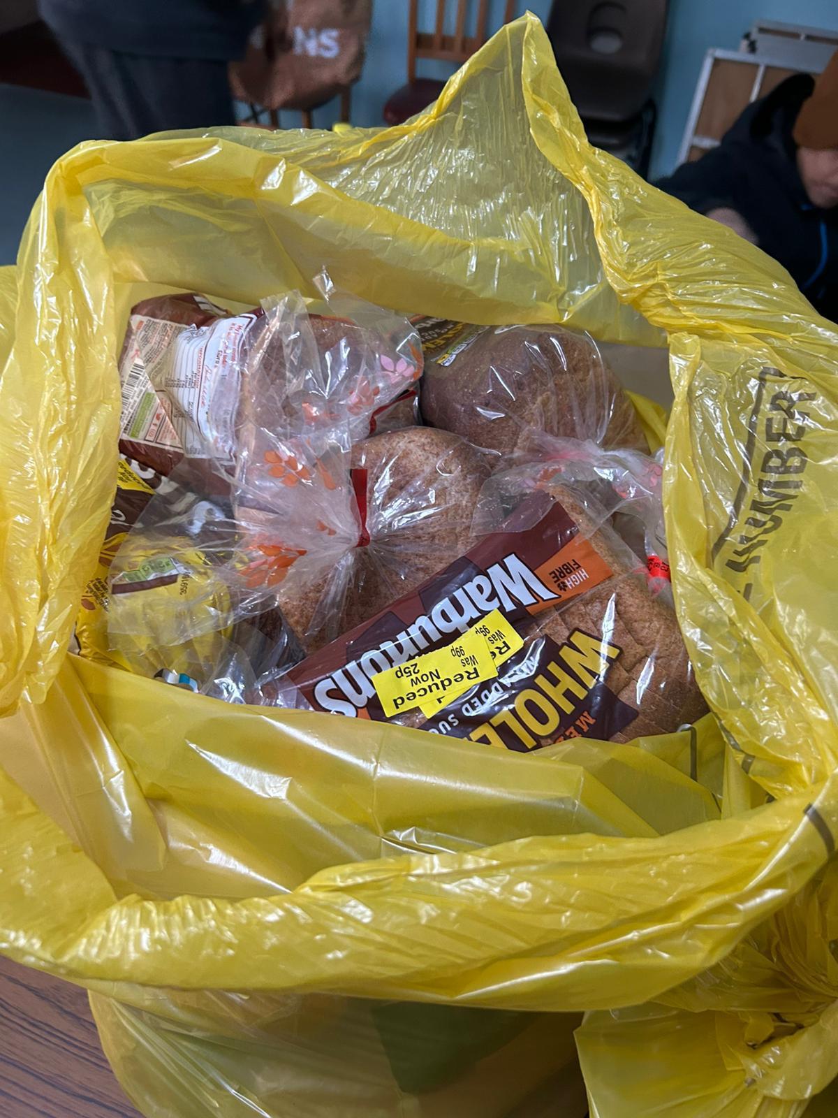 Donated bread