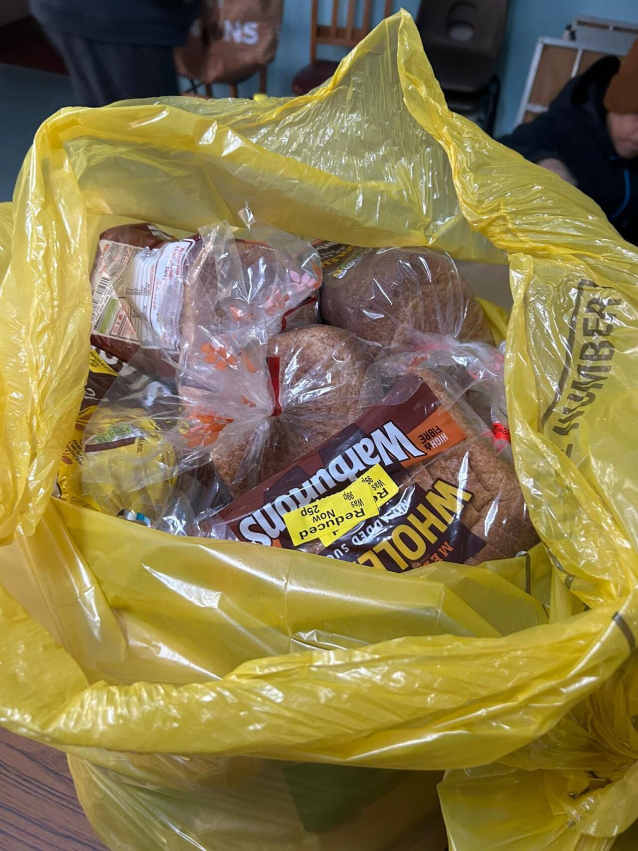 Donated bread