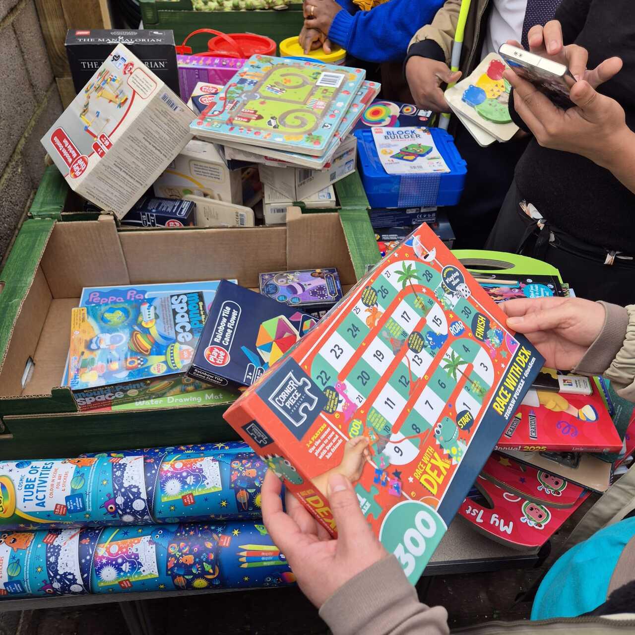 Abundance of donated toys