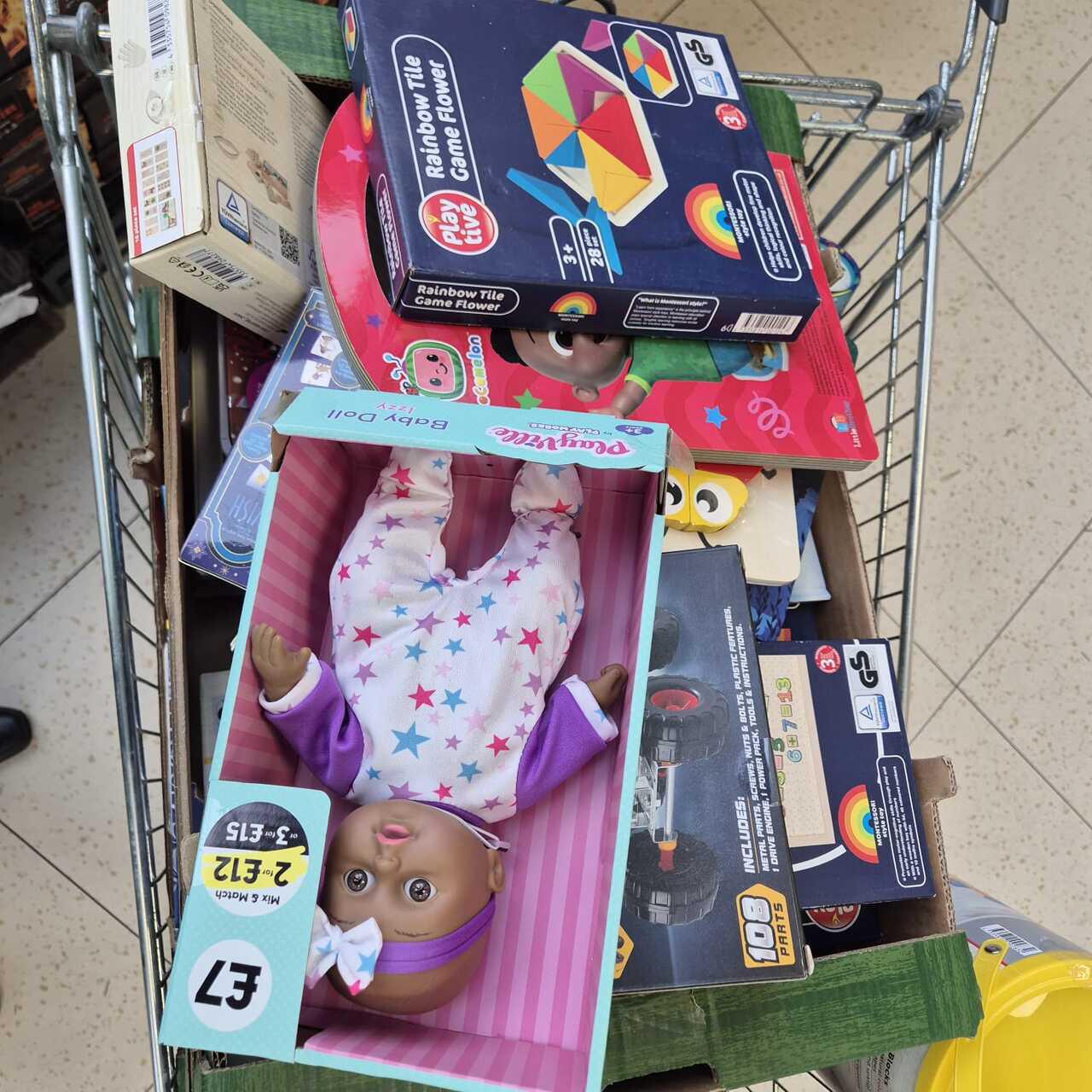 Abundance of donated toys
