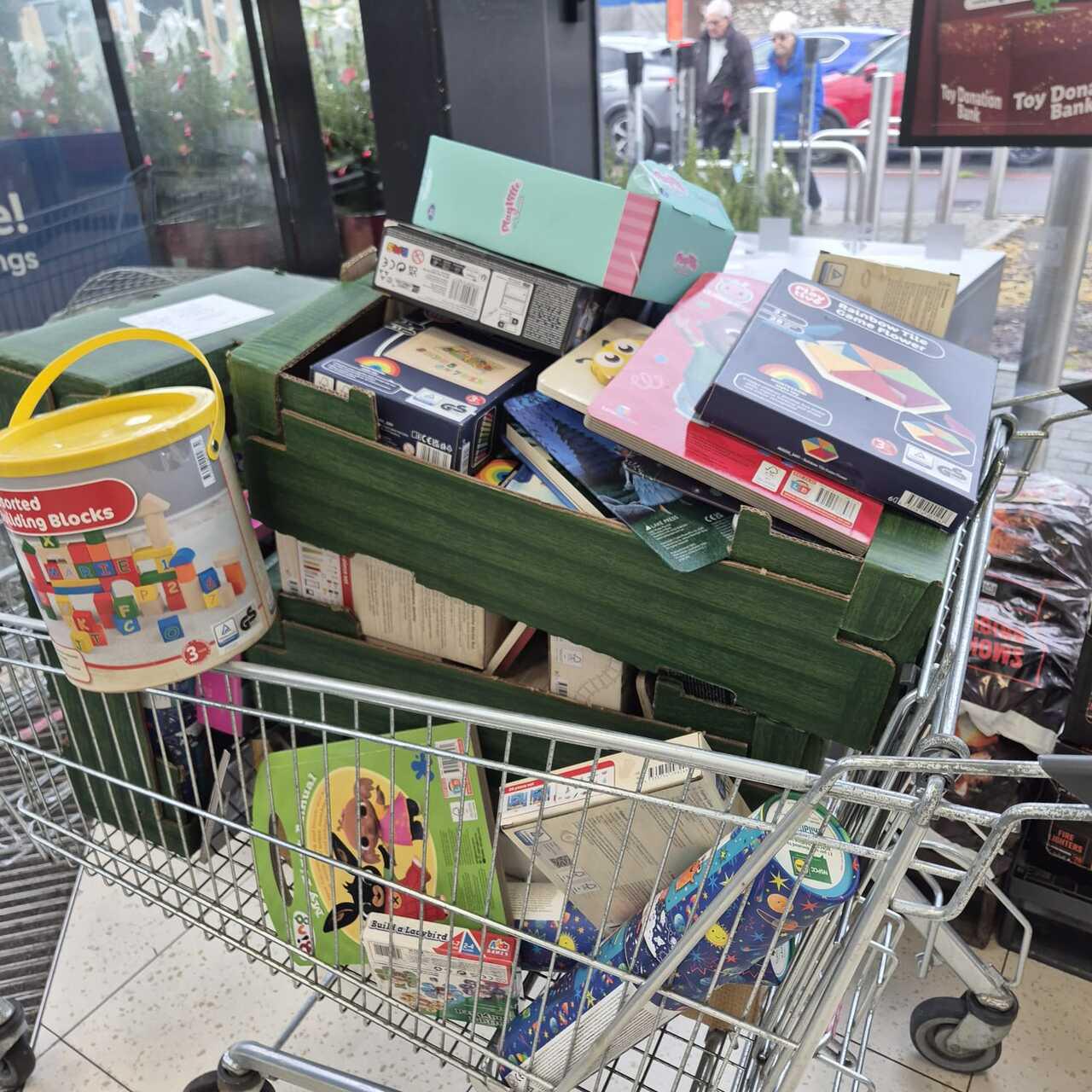 Abundance of donated toys