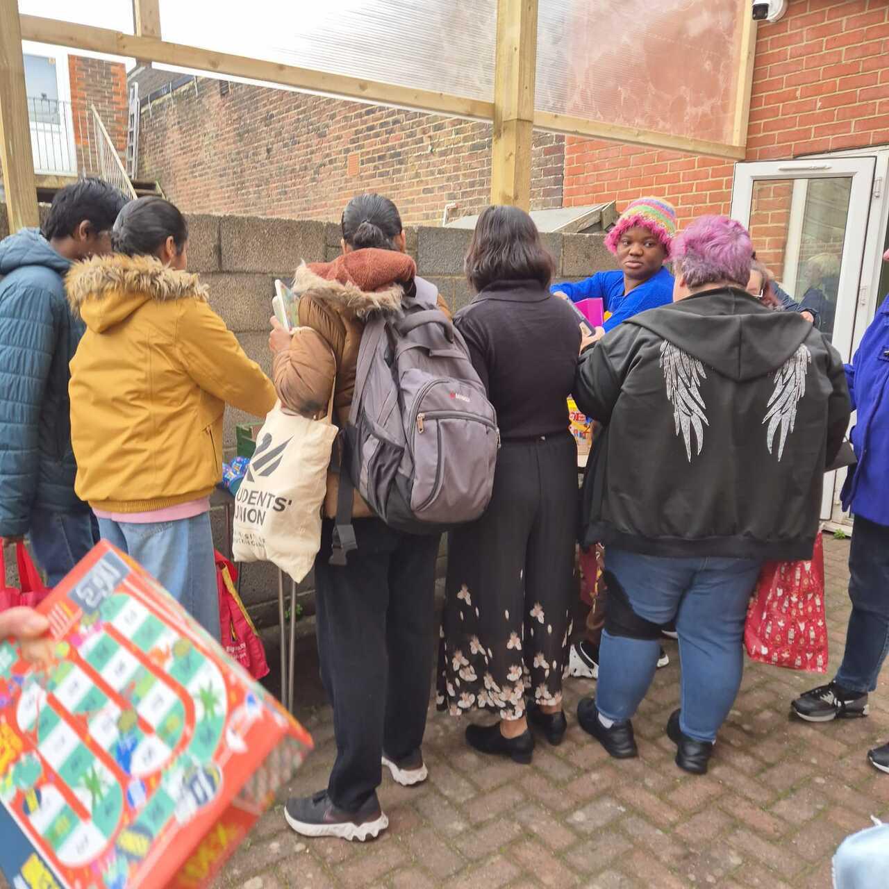 Donated items collected by service users