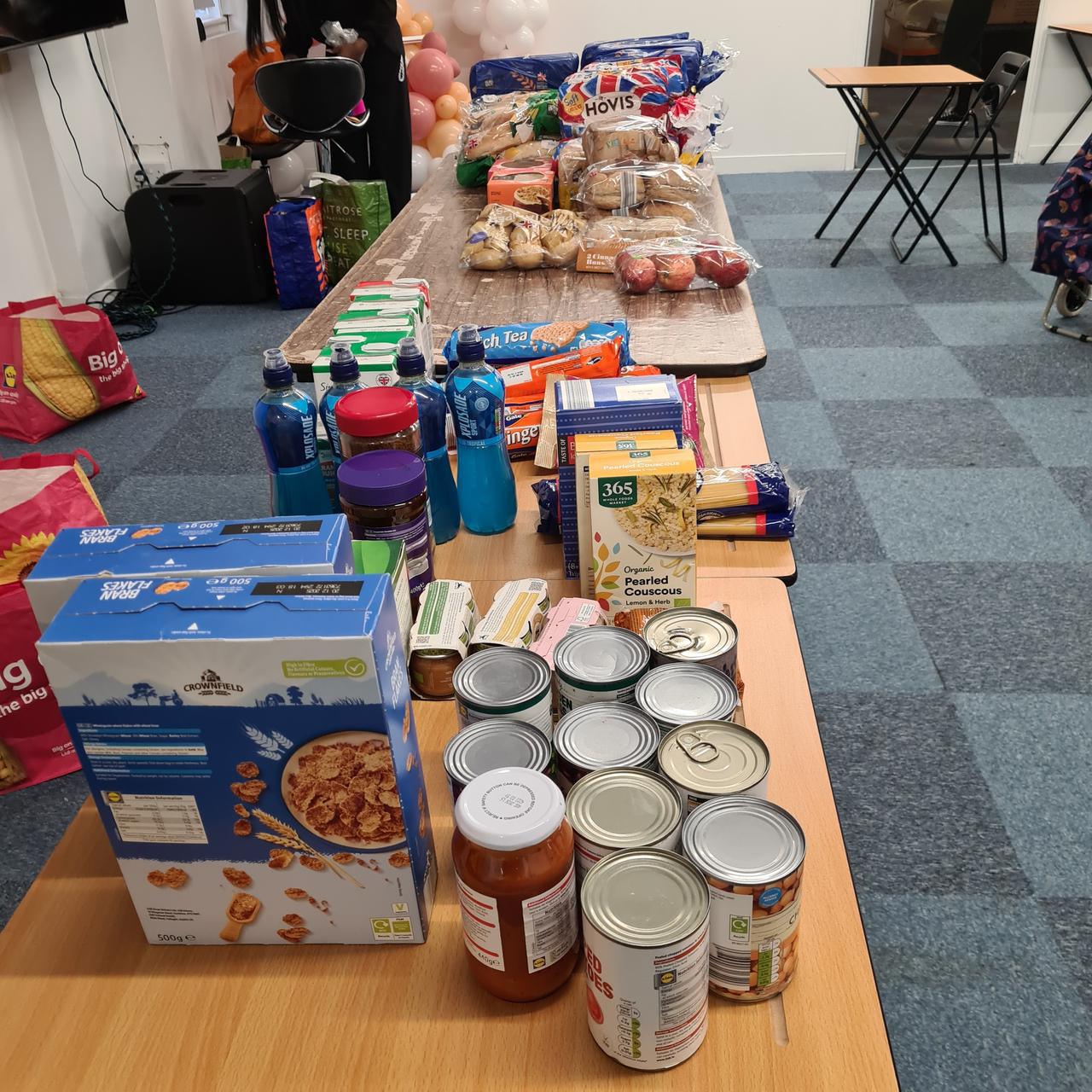 Donated non perishables