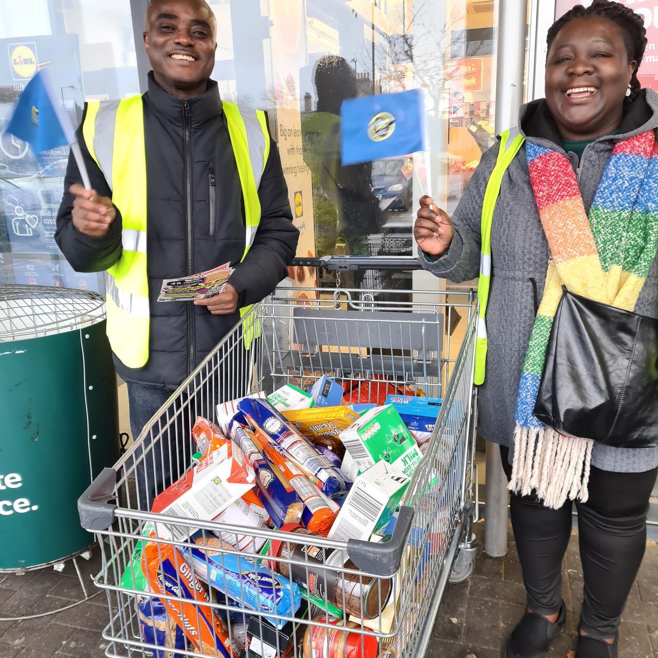 Non perishables generated from the Shop and Drop