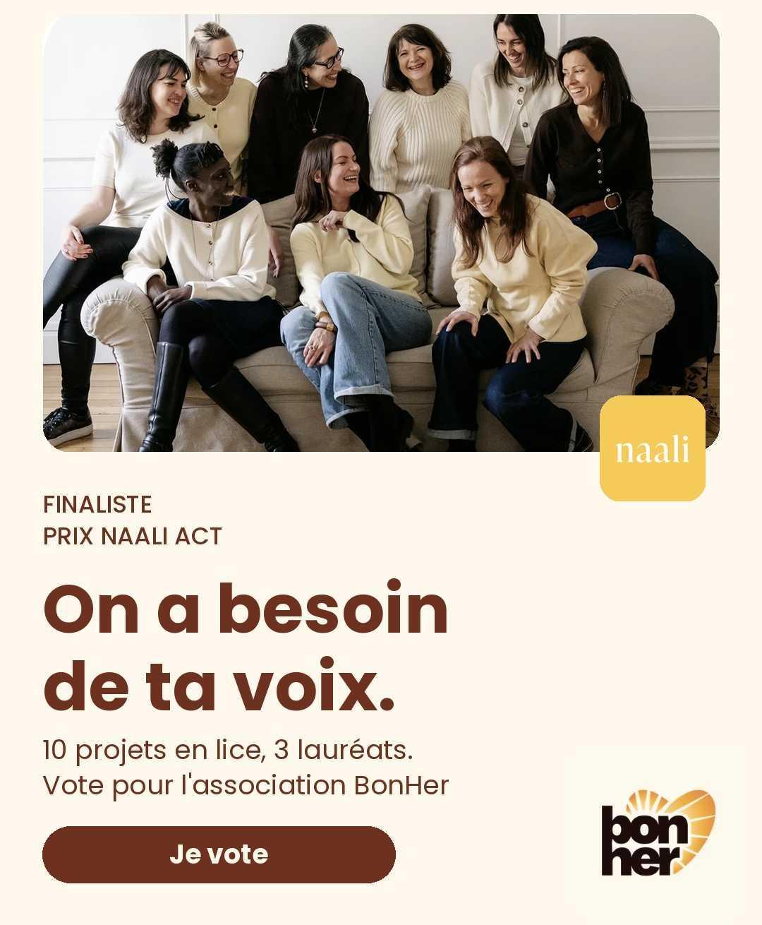 Bonher est finaliste du Prix Naali ACT 2026