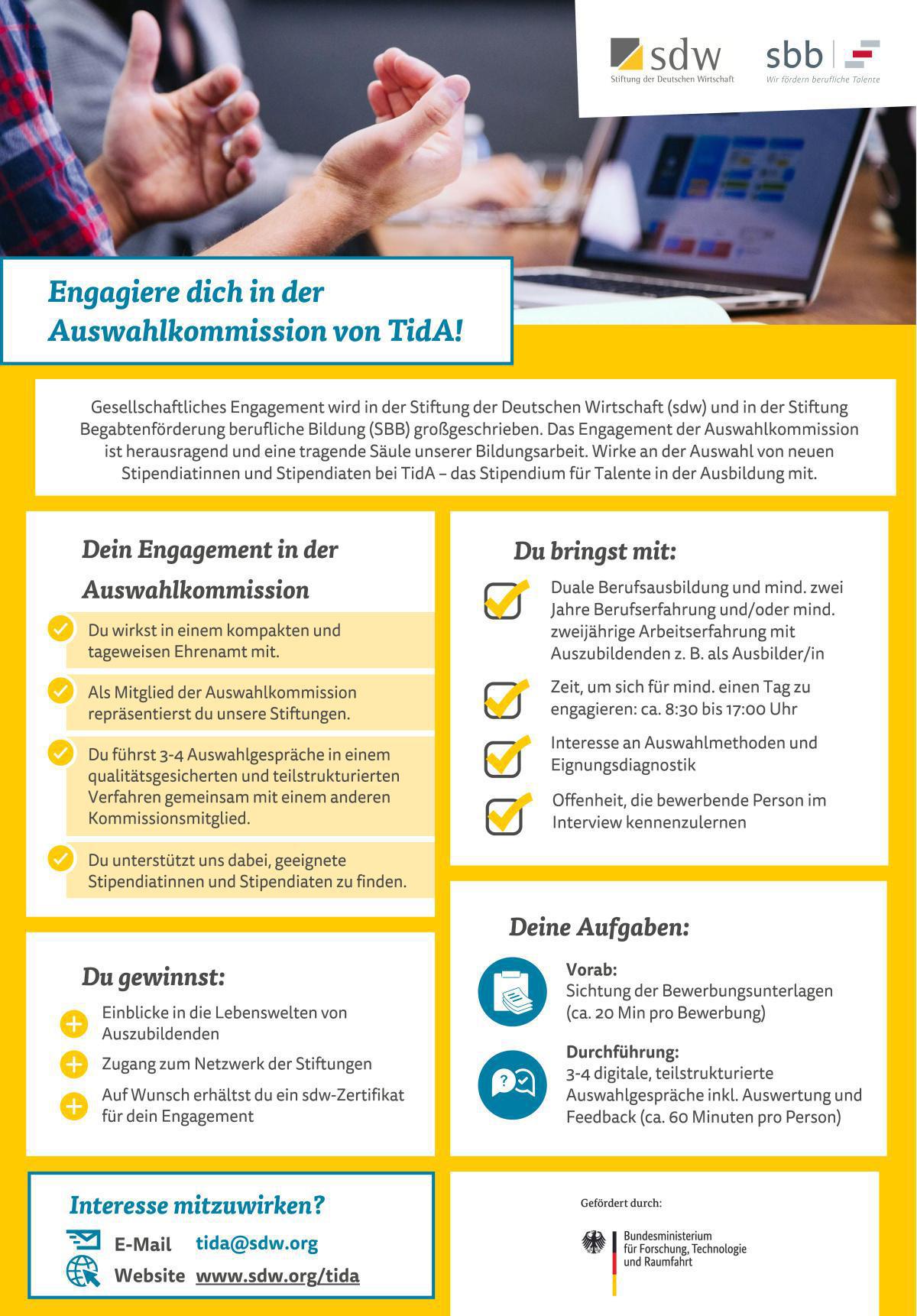 Auswahlkommission unterstützen
