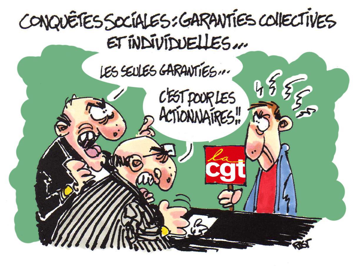 LA CGT EXIGE DE VRAIES NAO TEMPS DE TRAVAIL